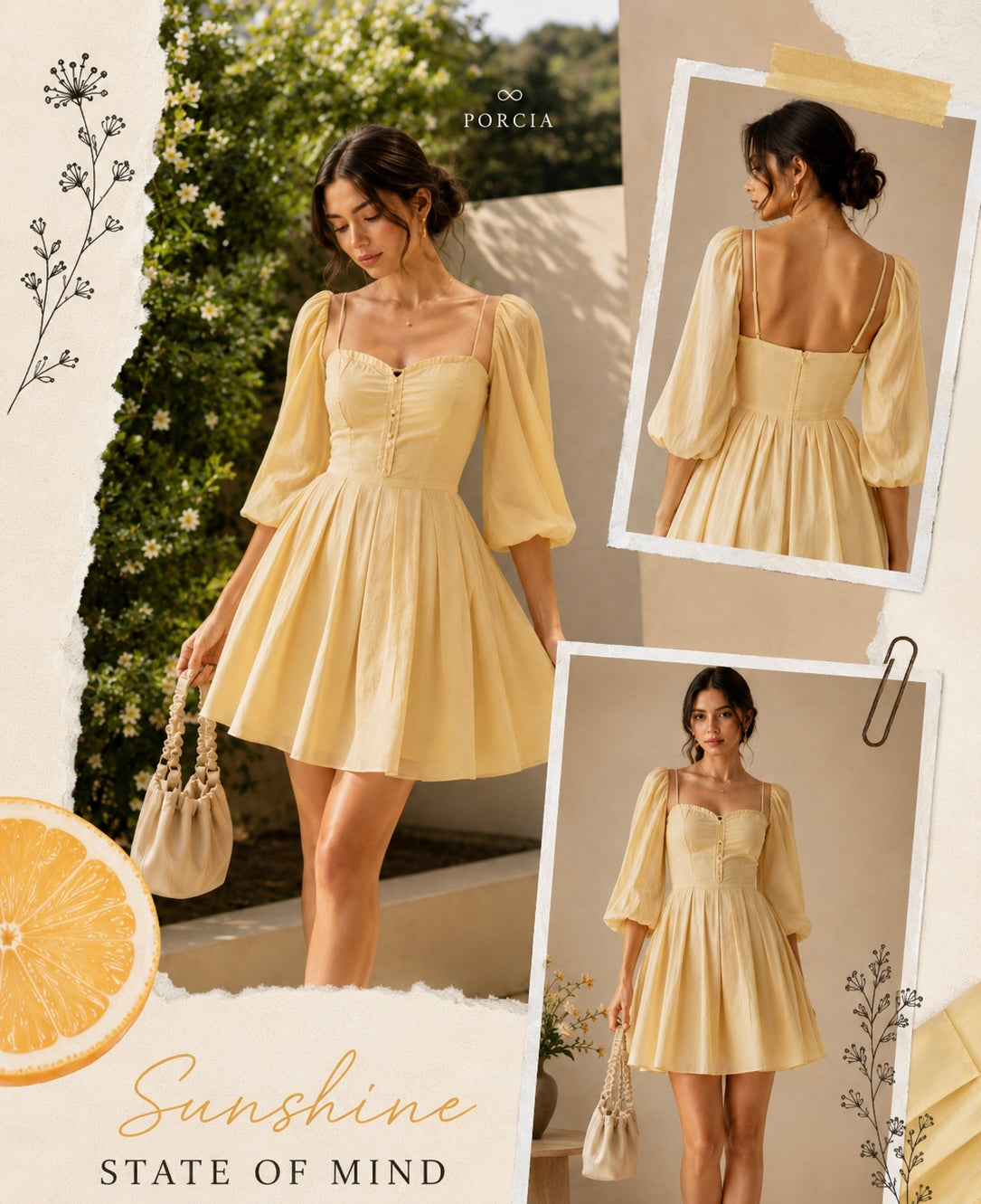 PORCIA Meadow Mini Dress