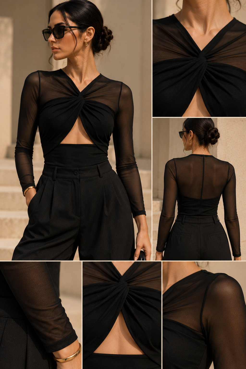 🖤 TWISTED STATEMENT TOP